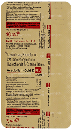 Acecloflam Cold & Flu Tablet 10